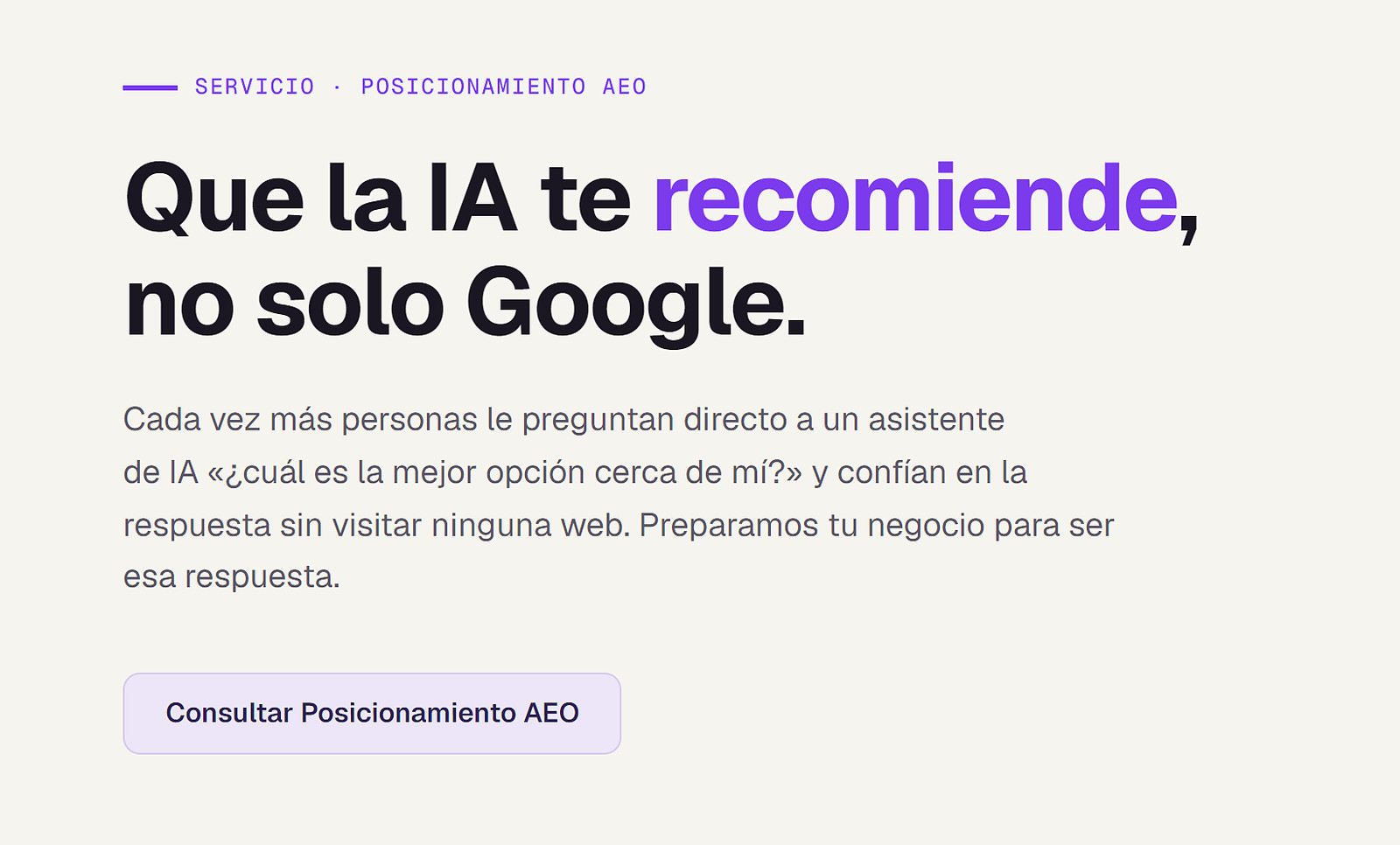 Informe AEO real: la nota 97 de 100 y por qué la IA puede leer, entender y citar la web
