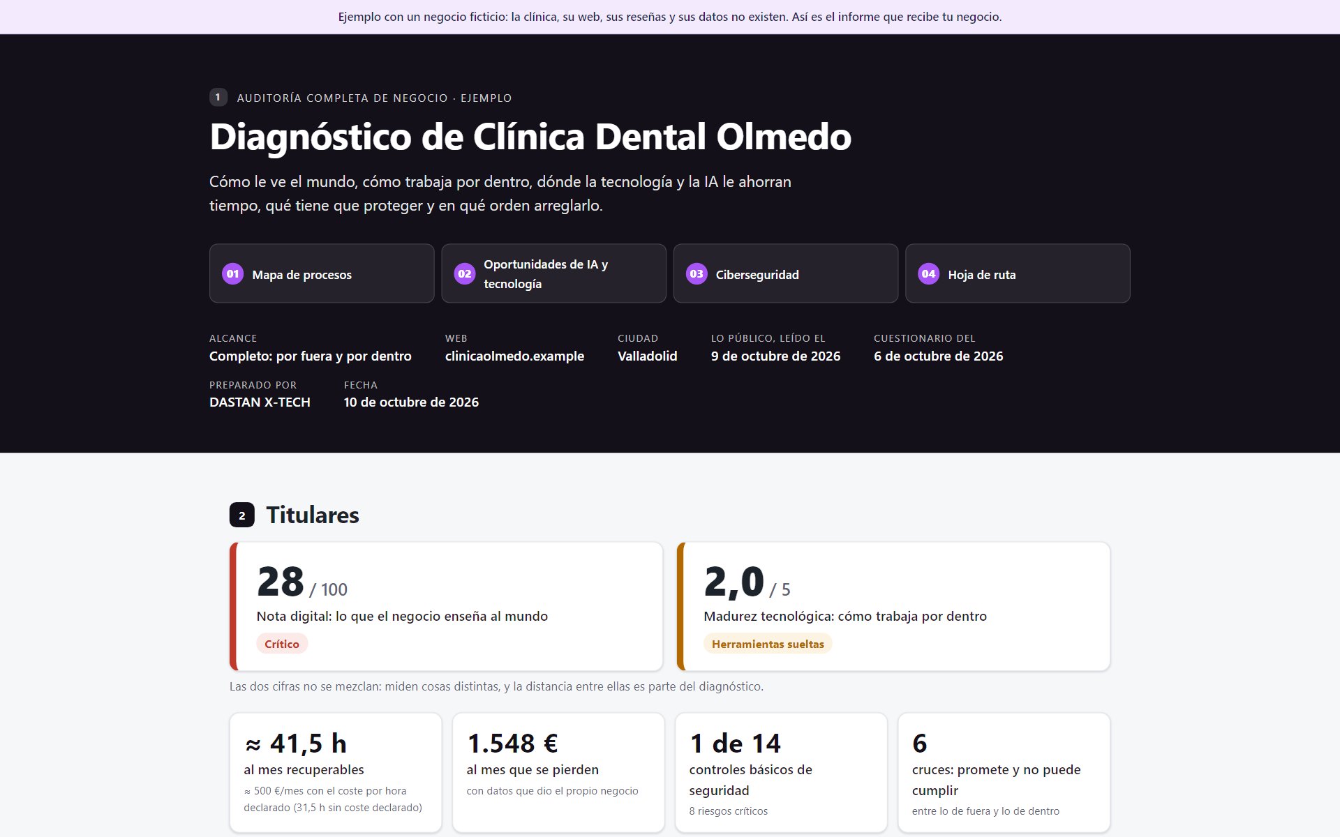 Auditoría de ejemplo